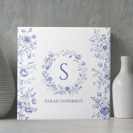Azulejo Flores Azules Clásicas Personalizadas Patrón Flora