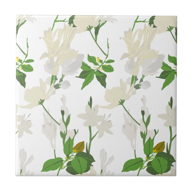 Azulejo Flores blancas 1 (Frente)