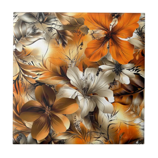 Azulejo Flores Brillantes (Frente)
