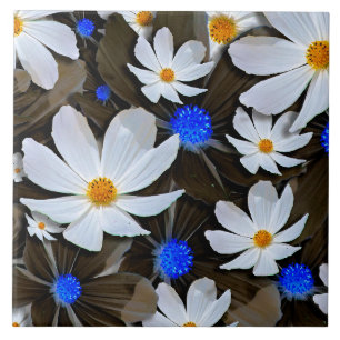 Azulejo Flores Cosmos Jardín