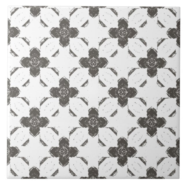 Azulejo Flores de bronce Mosaico Cerámico (Frente)