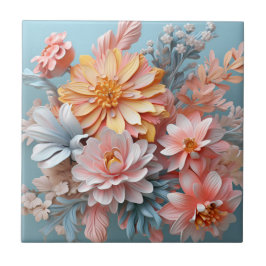 Azulejo Flores de colores