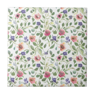 Azulejo Flores de Heliotrope de Patern Floral sin soldadur