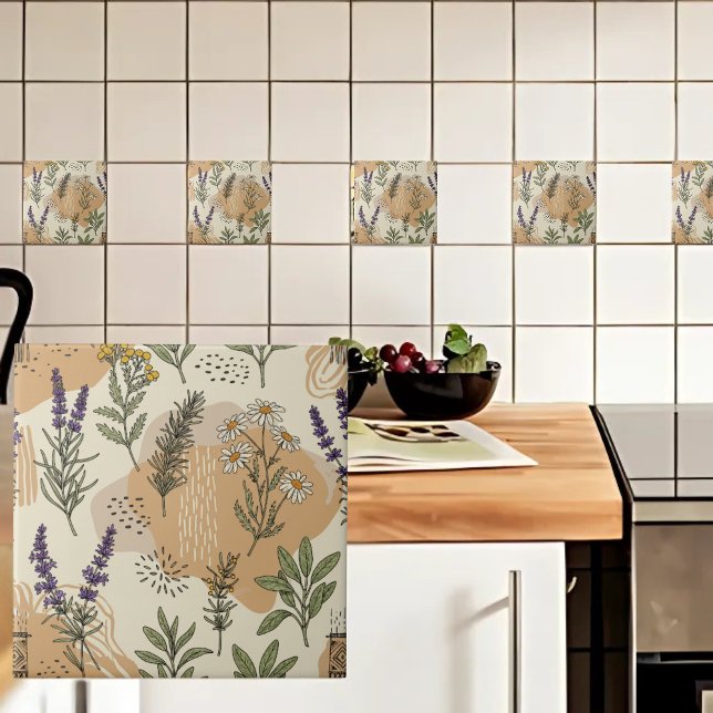 Azulejo Flores de hierbas (Subido por el creador)