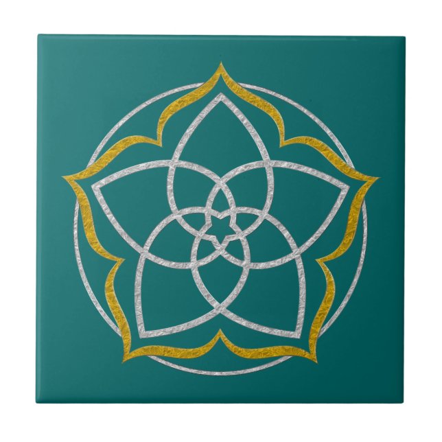 AZULEJO FLORES DE VENUS / ORO DE AVERÍA DE AVANZA DE AVANZ (Frente)