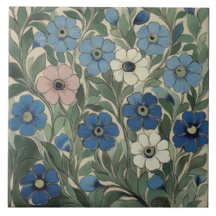 Azulejo Flores de William De Morgan