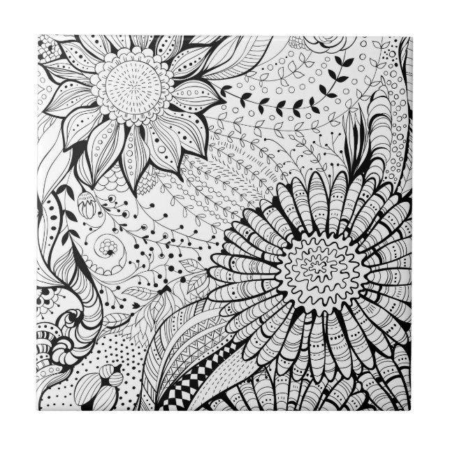 Azulejo Flores decorativas (Frente)