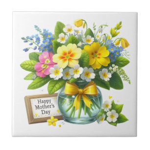 Azulejo Flores del Día de la Madre
