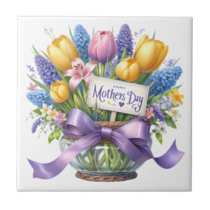 Azulejo Flores del Día de la Madre