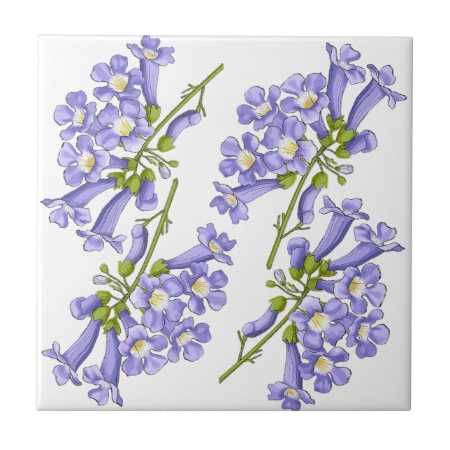 Azulejo Flores do Brasil jacaranda (Frente)