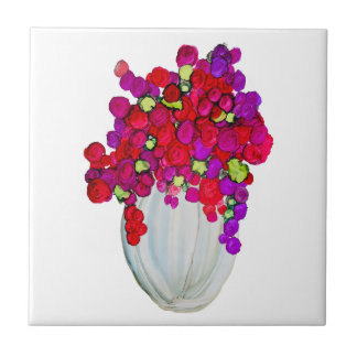 Azulejo Flores en Florero