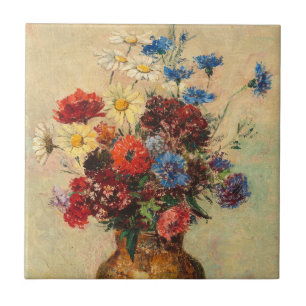 Azulejo Flores en un florero, c.1910