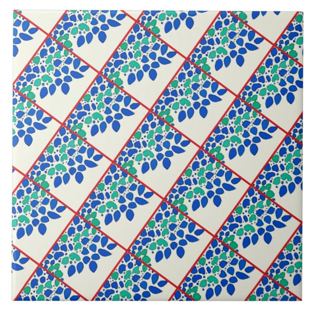 Azulejo Flores Fauvistas Coloridas (Frente)