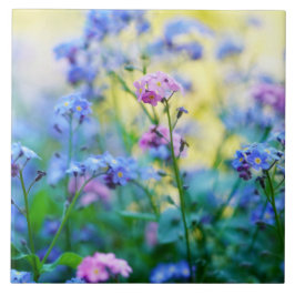 Azulejo Flores nomeolvides