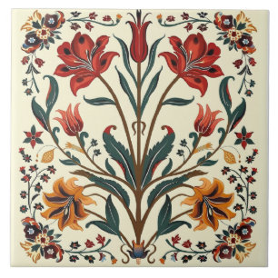 Azulejo Flores Orquídeas Florales
