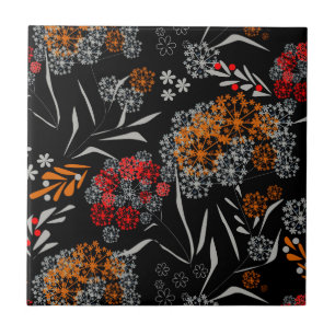 Azulejo Flores pequeñas sin mancha adorables estampado flo