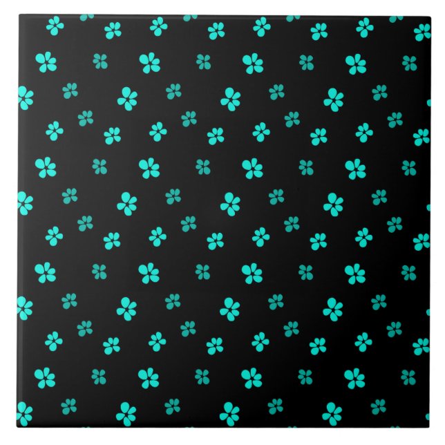 Azulejo Flores pequeñas y cortas (Frente)