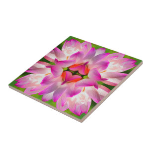 Azulejo FLORES PURPLE - Arte Fractal -