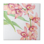 Azulejo Flores rosa acuarelas<br><div class="desc">Artista de flores rosadas acuarelas: Tim OToole</div>