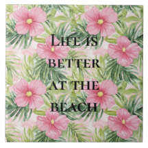 Flores rosa tropical