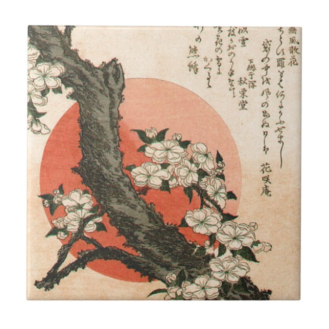 Azulejo Flores rosadas (Frente)