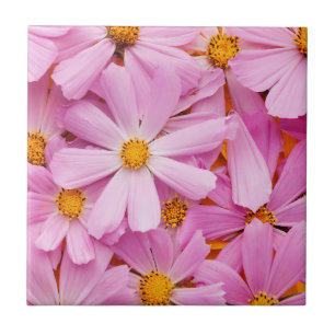 Azulejo Flores Rosadas