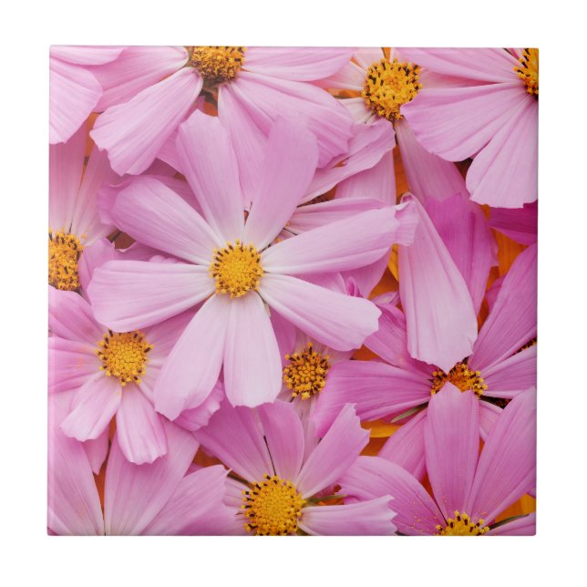 Azulejo Flores Rosadas (Frente)