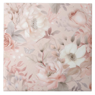 Azulejo Flores, rosas añejos, rosas rosas rosas