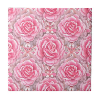 Azulejo Flores Rosas de patrón floral