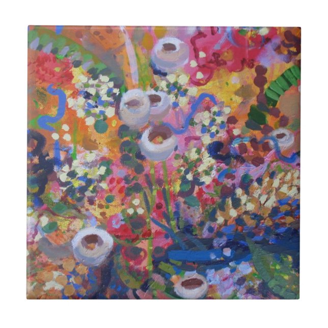 Azulejo Flores silvestres de Australia (Frente)