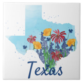 Azulejo Flores silvestres de Texas Bluebonnet