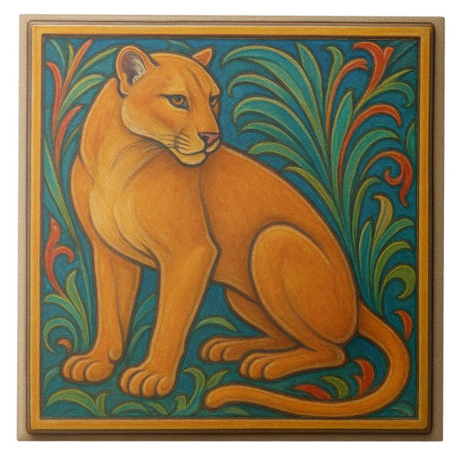 Azulejo Florida Panther - Tile cerámico (Frente)