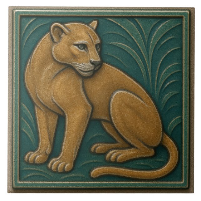 Azulejo Florida Panther - Tile cerámico (Frente)