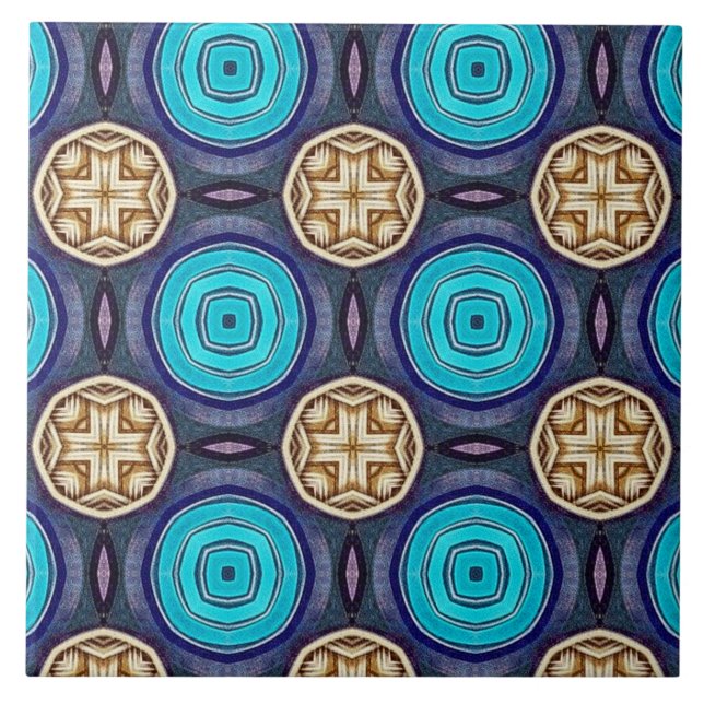 Azulejo Florillas Resumen de mosaico de pared patentado (Frente)