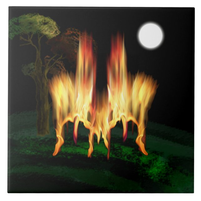 Azulejo Flota de fuego (Frente)