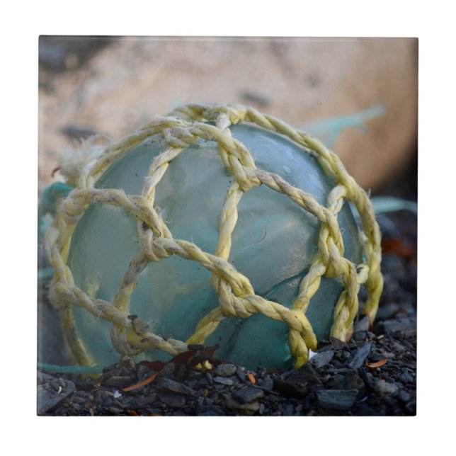 Azulejo Flota de pesca de vidrio, vertical (Frente)