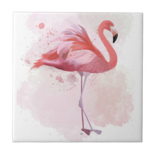 Azulejo Fluffy Flamingo