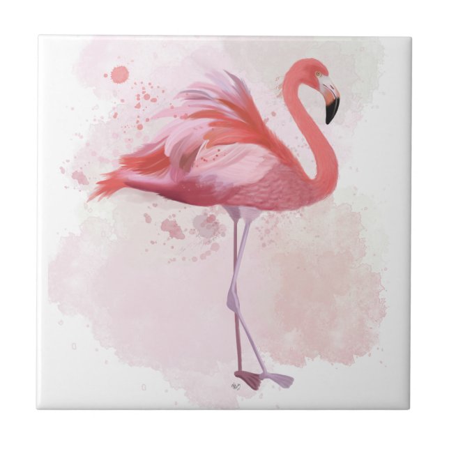 Azulejo Fluffy Flamingo (Frente)
