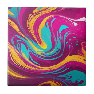 Azulejo Fluido brillante Swirls Acrílico