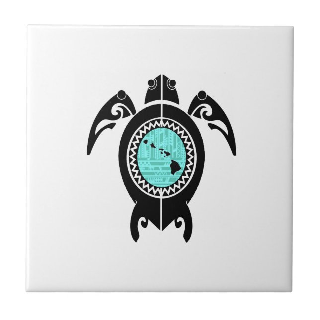 AZULEJO FLUJO DE LA ISLA HAWAIANA (Frente)