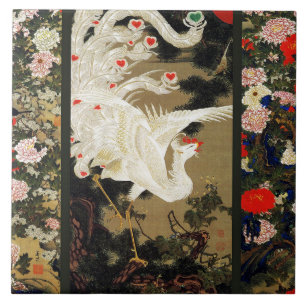 Azulejo FLYING LOVE PHOENIX,Feathers,Hearts Valentine Day