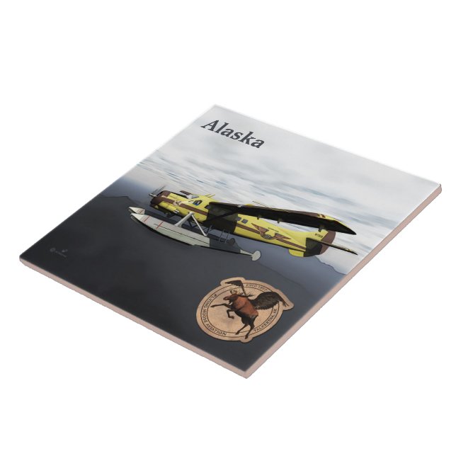 Azulejo Flying Moose Aviation de Havilland DH3-C Otter (Lado)