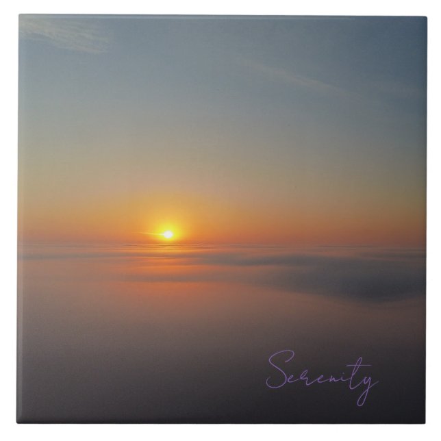 Azulejo Foggy and Serene Sunrise (Frente)