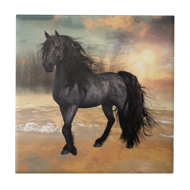 Azulejo Foggy Friesian Morning (Frente)