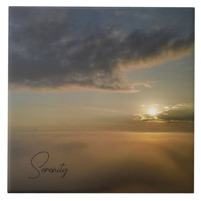 Azulejo Foggy Morning Sunrise (Frente)