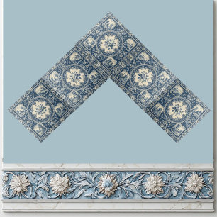 Azulejo Folclore Rural Campestre Toile Francés Patrimonio