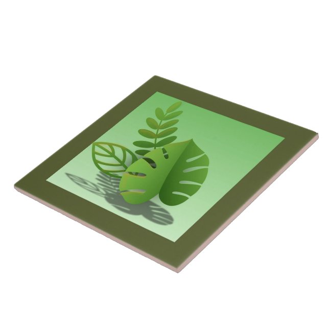 Azulejo Folhas Verdes (Lado)