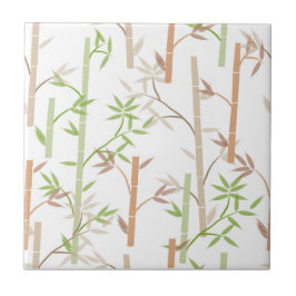 Azulejo Foliage de Bambú, hojas de vegetación oriental