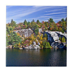 Azulejo Follaje de otoño alrededor del lago Minnewaska