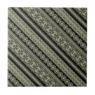 Azulejo Fondo de ornamento de ukraine de oliva negra suave